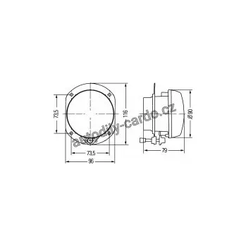 Přední světlomet Mlhovka HELLA 1N0009295077