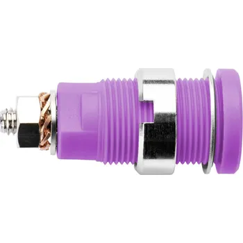 Krokosvorka Schützinger DI SEB 6445 Ni / PVI bezpečnostní vestavná zásuvka 4 mm fialová 1 ks