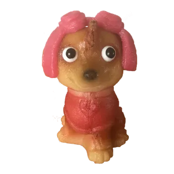 Frischmann Marcipánová figurka Psí parta Růžový 45g