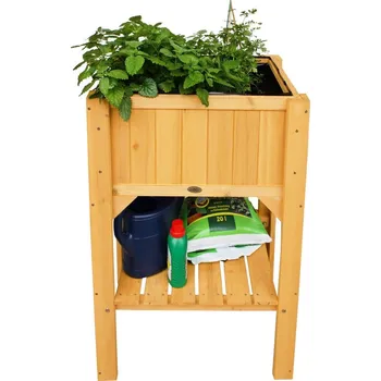 Vyvýšený záhon HABAU Vyvýšený záhon s odkládacím prostorem Kompakt (přírodní)