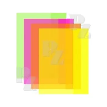 Obal na sešit Obal na sešit A5 180my neon extra silný 10ks, LUMA