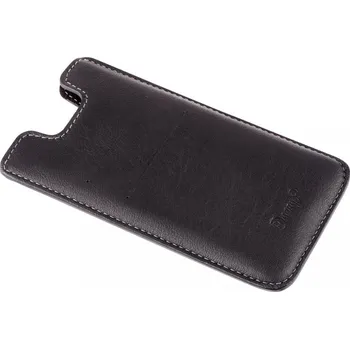 Pouzdro na mobilní telefon Kožený obal na iPhone 12 Mini černá