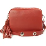 Kožená crossbody kabelka Vera Pelle VP1188 červená
