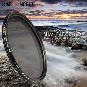 Filtr K&F Concept Fader ND 2-400 HD 46mm (Fader ND filtr s rozsahem ND2 až ND400)