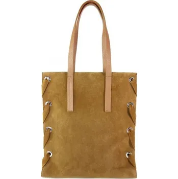 Kabelka VERA PELLE shopper bag kabelka WK7 hnědá