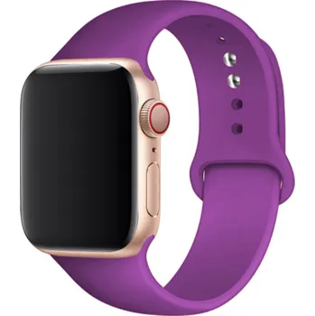 Silikonový náramek pro Apple Watch 45mm (44,42mm) Barva: Fialová