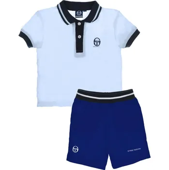 Chlapecké tričko modro-bílý chlapecký set kraťasy + tričko Velikost: 81