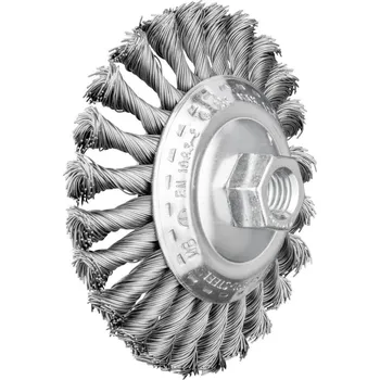 PFERD TOOLS Kuželový kartáč, ocel Ø 115 x 15 mm, M14, Ø 0,50, pro úhlovou brusku 43315001 1 ks