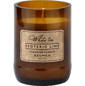 Svíčka Přírodní vonná svíčka sójová - AROMKA - Esoteric Line - Pivní Láhev, 150 ml Vůně: Bílý čaj