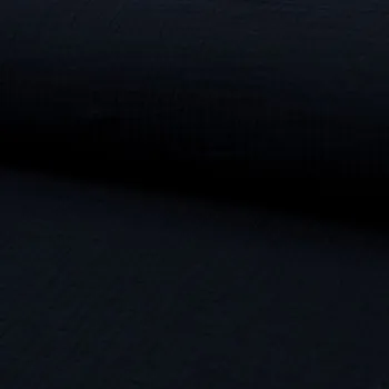 Mušelín/dvojitá gázovina tmavě modrá, š.140