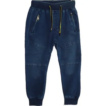 Chlapecké kalhoty Dětské kalhoty riflový vzhled tm.modré vel.104