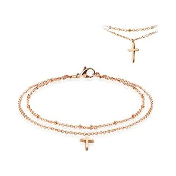 Řetízek Steel Edge Řetízek na kotník 241 Délka řetízku: 22+3cm