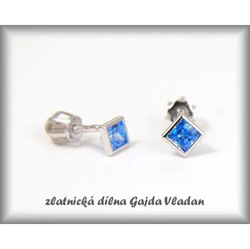 Náušnice bílé zlato