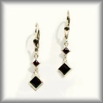 Náušnice žluté zlato