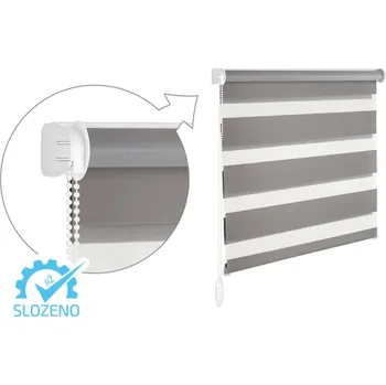 Roleta Zebra-shop CHIC DN 6005 44 x 150 cm béžovo šedá