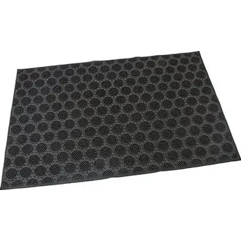Rohožka Gumová čistící venkovní rohož FLOMA Circles - D 40cm, Š 60cm a V 0,7cm 70080107