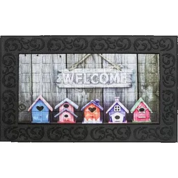Rohožka Vnitřní čistící rohož FLOMA Venga Birdhouses Welcome - 45x75x0,6cm 81715944
