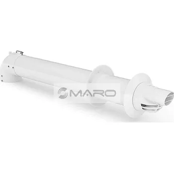 Kouřovod Vaillant Sada odkouření koaxiální vodorovná 60/100 x 1000 mm včetně kolena s revizním otvorem, 0020219516