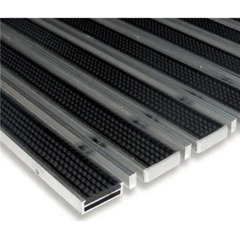 Rohožka Gumová hliníková čistící venkovní kartáčová rohož Alu Low Extra - 150x100x1cm 80001303