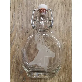 Placatka Láhev placatka - motiv pískovaný jelen 200ml