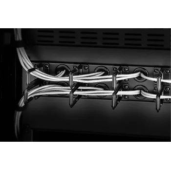 Switch Renkforce RF-3525040 19 palec kabelové vedení pro datové skříně 2 U kabelový vodicí třmen, otočný o 360° černá