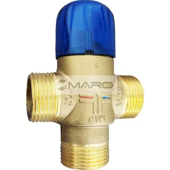 Ventil Deltatop Ventil směšovací třícestný, termostatický 1" vnější závit, 30 - 65°C, 821901