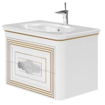 Koupelnový nábytek Lavedo Treviso White 80 koupelnová skříňka s umyvadlem