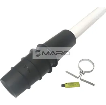 Kouřovod Brilon Serio Koncovka střešní koaxiální 60/100 mm, standardní délka 400 mm (1000 mm), PP černá, 52107640