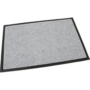 Rohožka Šedá textilní gumová čistící rohož FLOMA Crossing Lines - 60x90x1cm 89897059