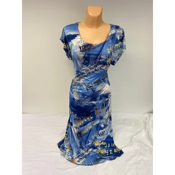 Dámské šaty Modré šaty JOTIT, Barva Modrá, Velikost XL48, Materiál 98% Polyester 2% Lycra