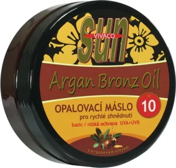 Přípravek na opalování Vivaco Sun Argan Bronz Oil opalovací máslo SPF10 200 ml