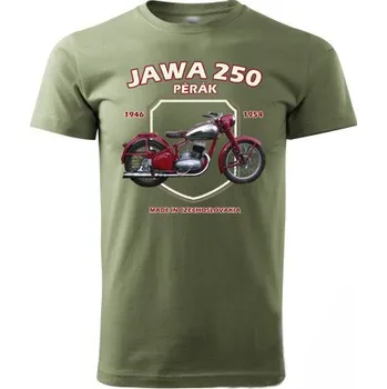 Pánské oblečení STRIKER Tričko Jawa 250 pérák new Barva: Olivová, Velikost: M