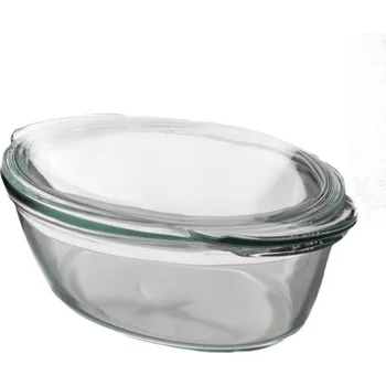 pekáč Skleněný pekáč oválný s víkem, Simax, 3 L
