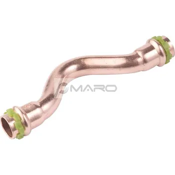 Instalatérský materiál KAN-therm Copper V Koleno Cu lisovací, obcházecí SP5085V pro vodu/topení A/A 22 mm, 2261022002