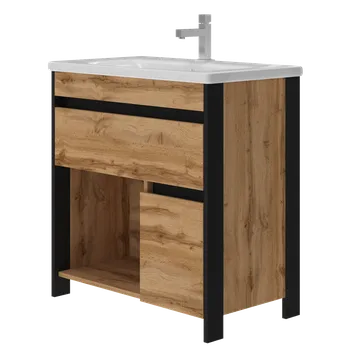 Koupelnový nábytek Lavedo Bronx Wotan Oak 80 smontovaná dub Wotan