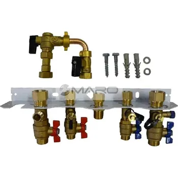 Kotel Intergas Konzole instalační HRE kombi s dopouštěním, zakončená ventily s vnějšími závity, 093827