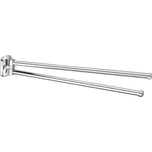 RUMBA dvojitý držák ručníků otočný 450mm, chrom RB121