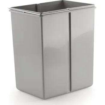 Odpadkový koš Náhradní nádoba, alu šedá, 20 litrů