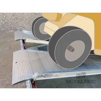 Metalmec Hliníkové nájezdy MM430 1800 mm, max.nosnost 2000 kg šířka 500 mm bez ohranění