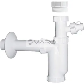 Sifon Plast Brno Sifon umyvadlový bez výpusti, s přípojkou 5/4" (6/4") x 40 mm, EM15440