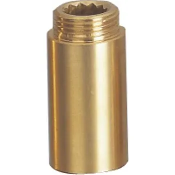 Instalatérský materiál Prodloužení 1/2"x80mm, mosaz F102-80