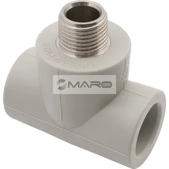 Instalatérský materiál FV-Plast T-kus PPR s kovovým závitem vnějším 25 x 1/2", AA254025012