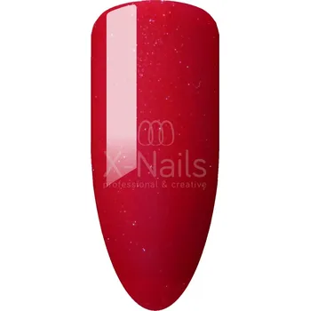 Přípravek na nehty X-NAILS gel lak Amazing Line, 5 ml - SPARKLY RED