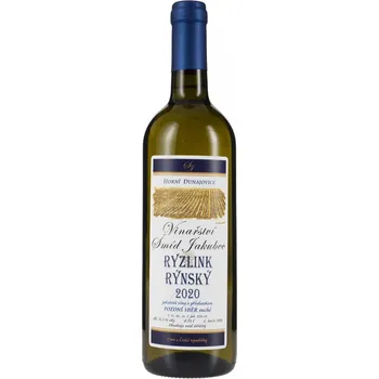 Vinařství Šmíd Jakubec Ryzlink rýnský 2020 suché