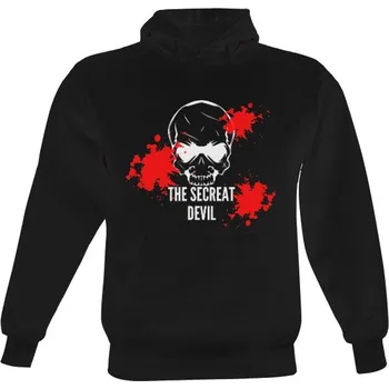 Pánská mikina Pánská mikina s kapucí s potiskem The secreat devil - mikina pánské