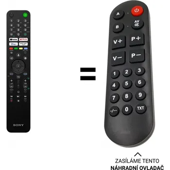 Dálkový ovladač Sony KD-65X81J náhradní dálkový ovladač pro seniory.