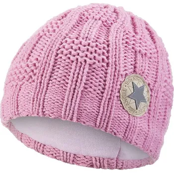 Módní doplněk Little Angel Čepice pletená mřížka Outlast ® - levandulová Velikost čepic: 2 | 39-41 cm