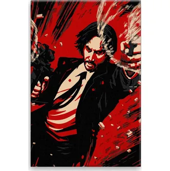 Dětské zboží Malování podle čísel - Pistolník 02 - 40x60 cm, bez dřevěného rámu - CZ výroba