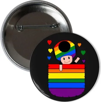 Odznáček s potiskem Odznáček s roztomilým panáčkem