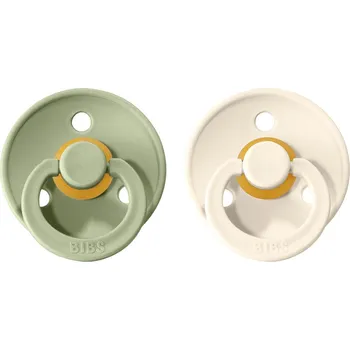 dudlíky BIBS Colour dudlíky z přírodního kaučuku vel. 3, sage / ivory